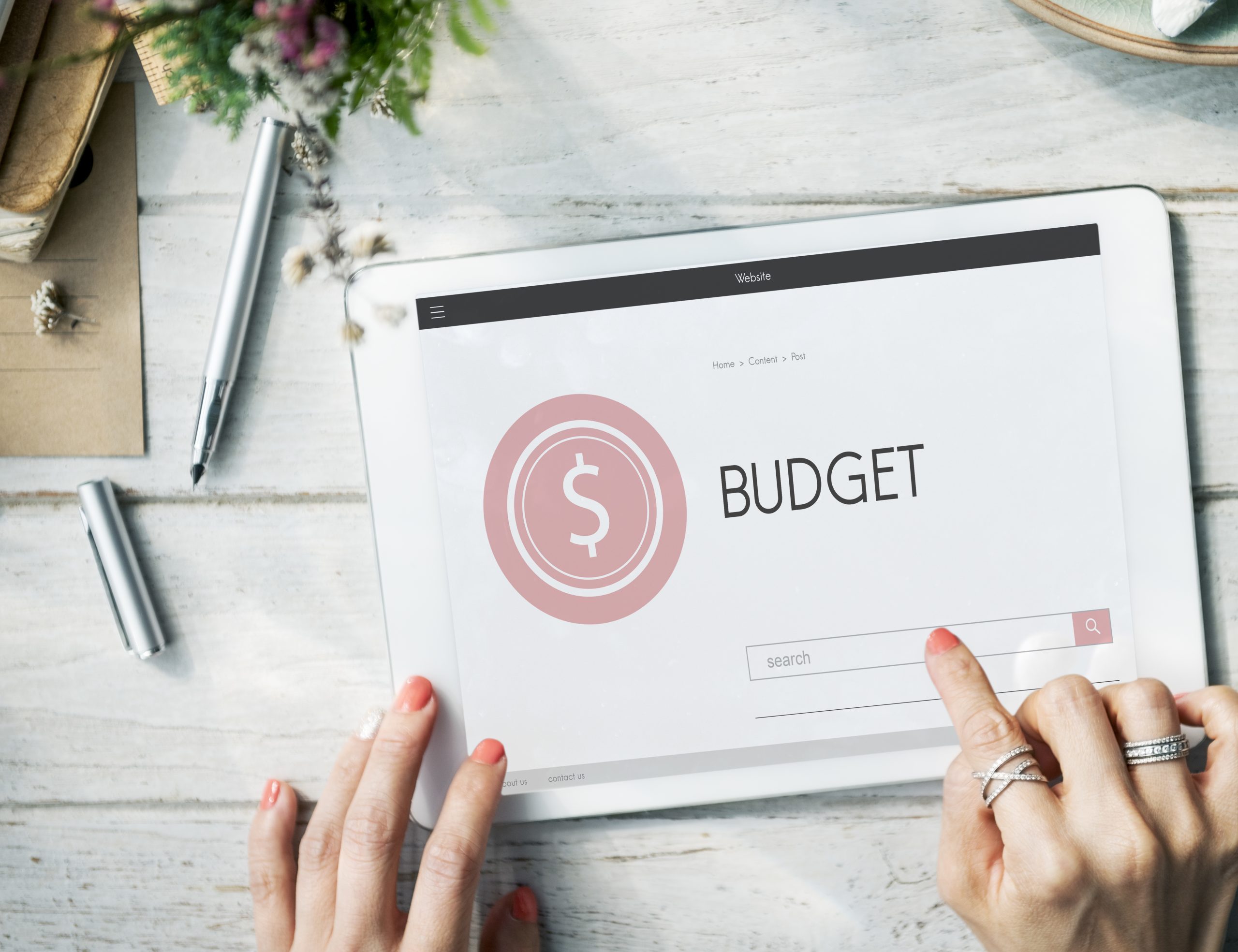 An image of a budget planning chart